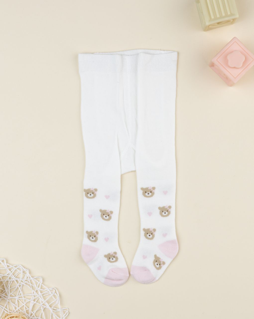 Collant bambina orsetti allover