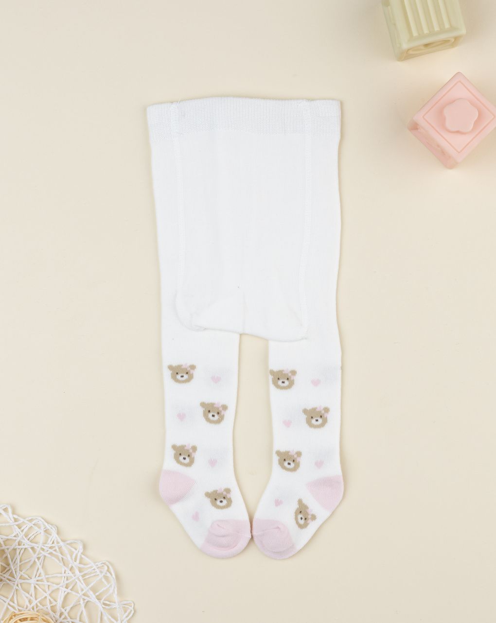 Collant bambina orsetti allover