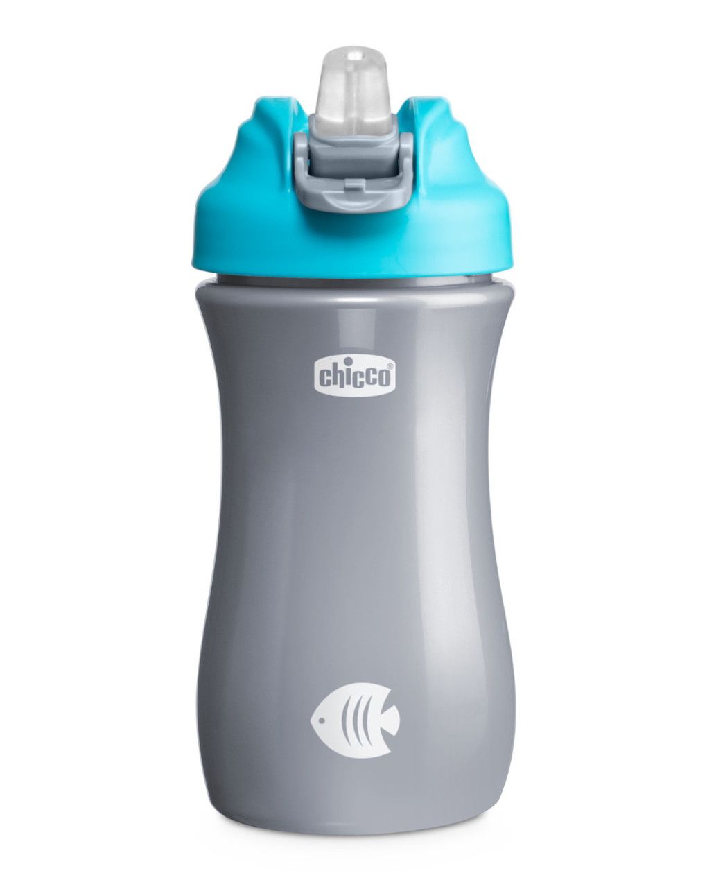 Tazza pop up 2 anni+ azzurra 350ml - chicco