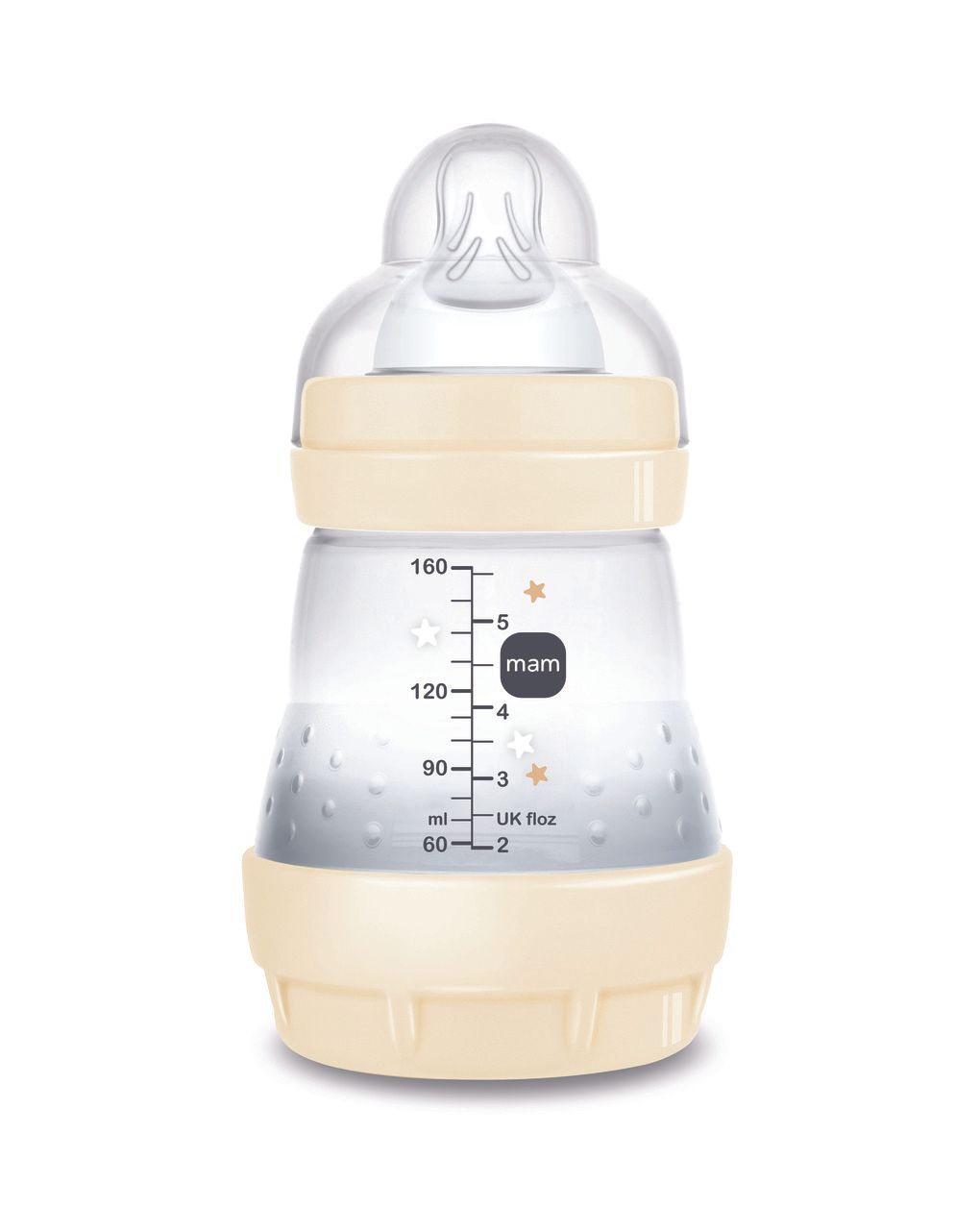 Biberon easy start 160ml bio-circolare conf. singola beige - mam