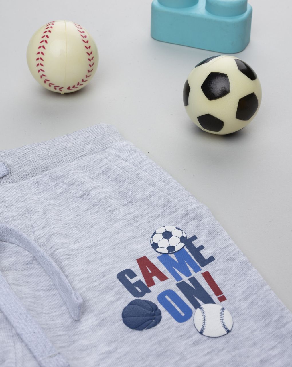 Pantaloni bimbo grigi stampa