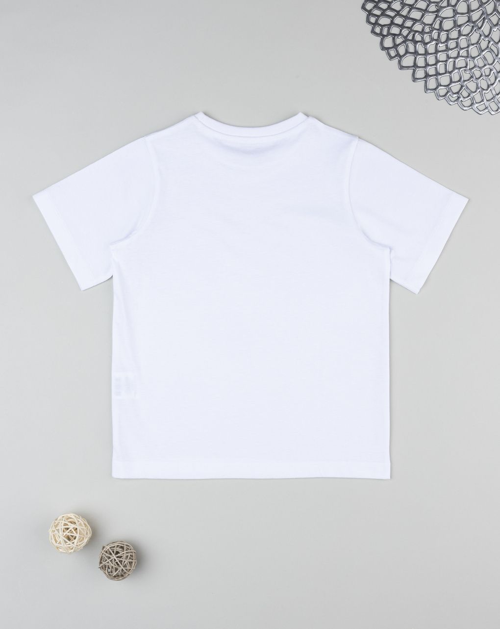 T-shirt bambino bianca girocollo