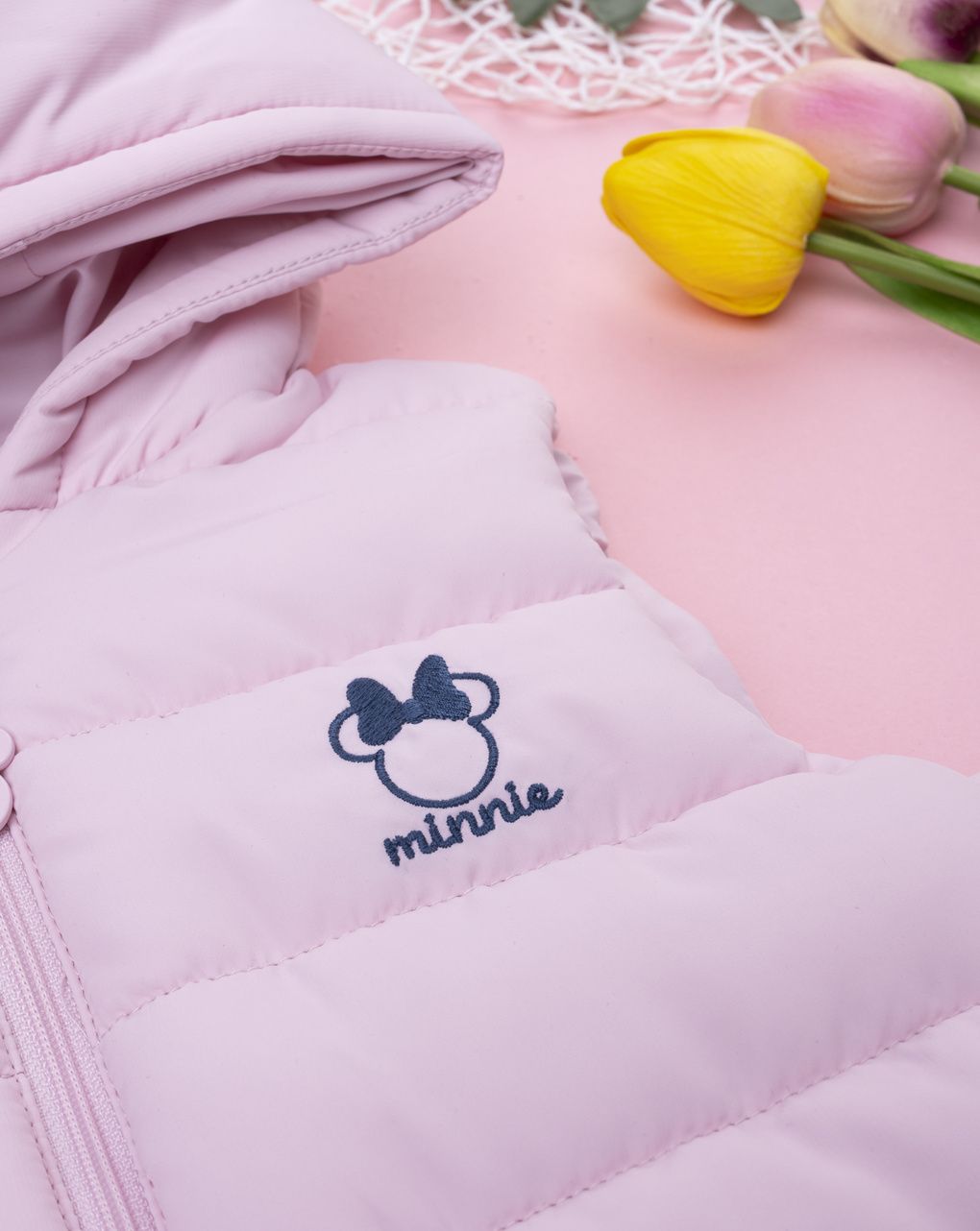 Gilet imbottito rosa bimba minnie