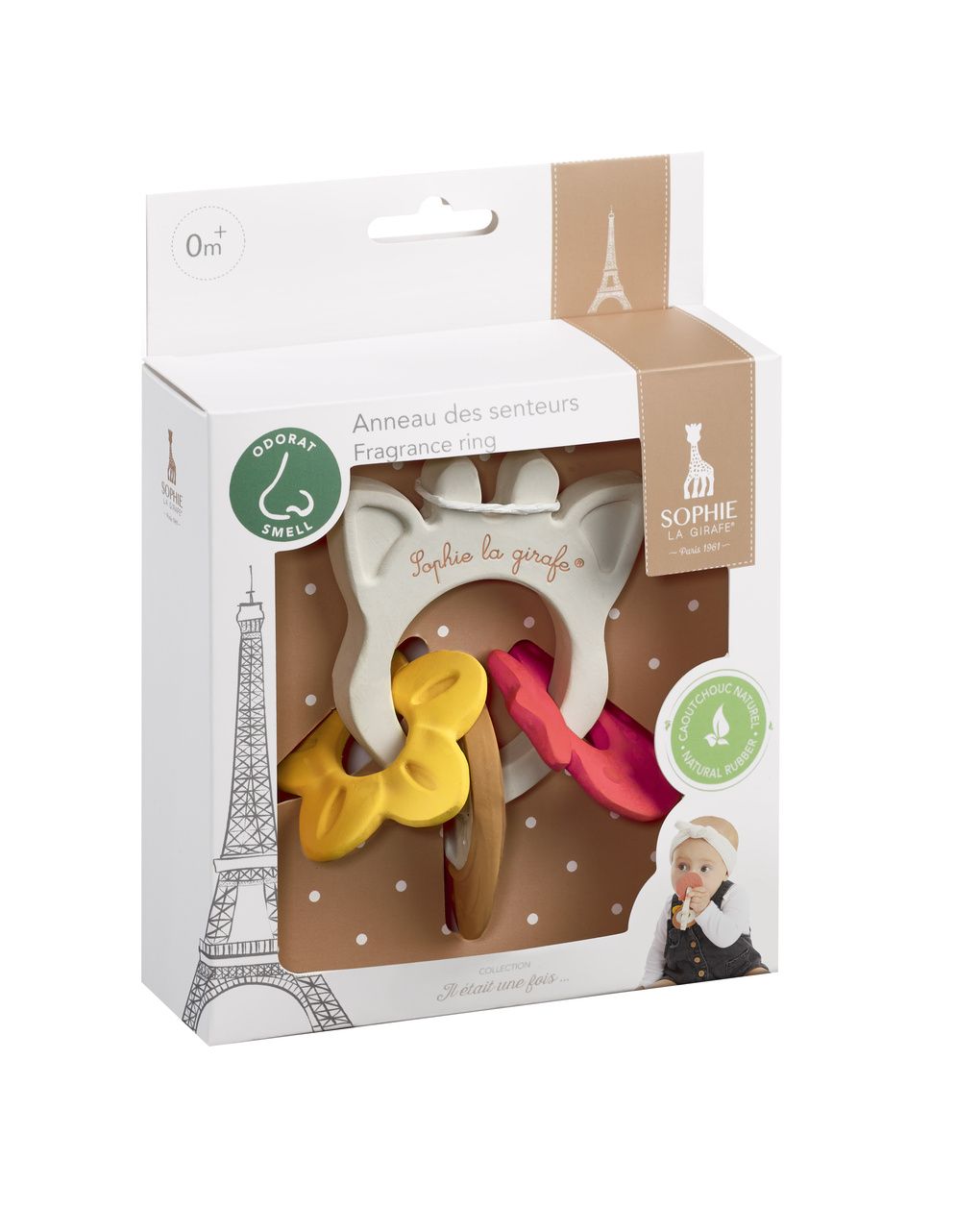 Anelli dei profumi sensoriali – 0+ mesi – sophie la girafe