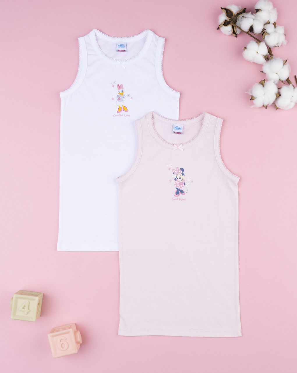 Pack 2 canotte minnie bambina