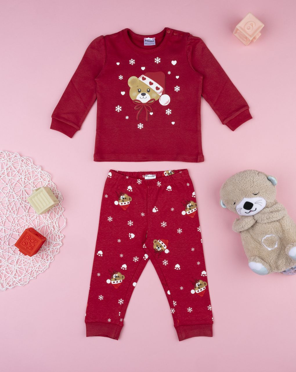 Pigiama natale bimba orso