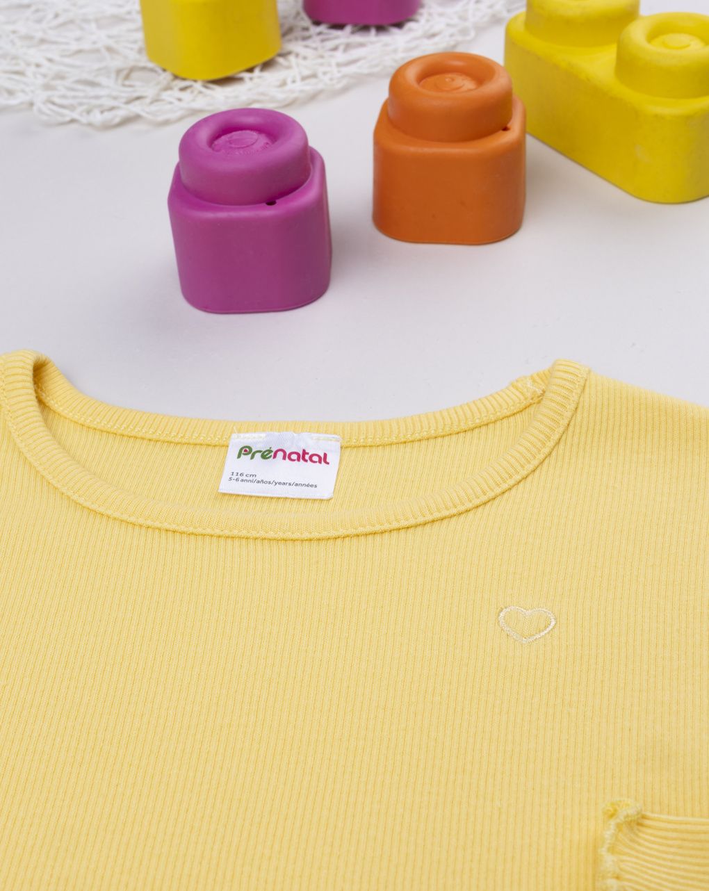 T-shirt bambina gialla