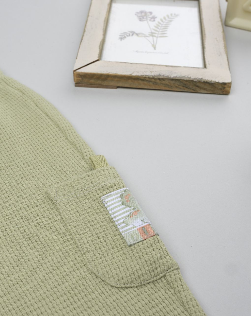 Pantaloni bimbo verdi waffle dino