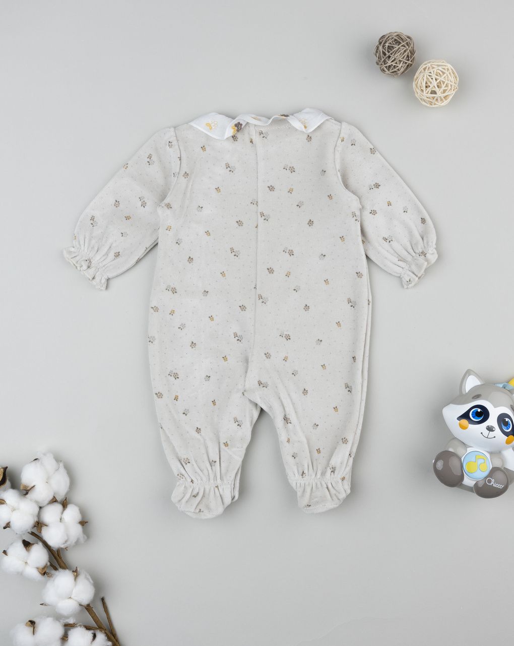 Tutina neonata ciniglia wood