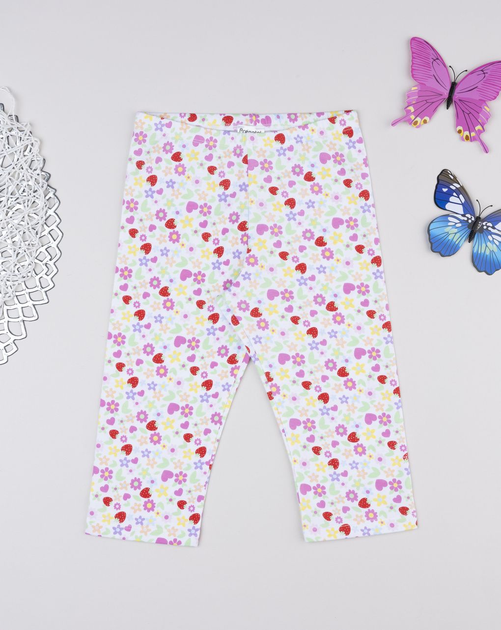 Legging bimba colorato allover