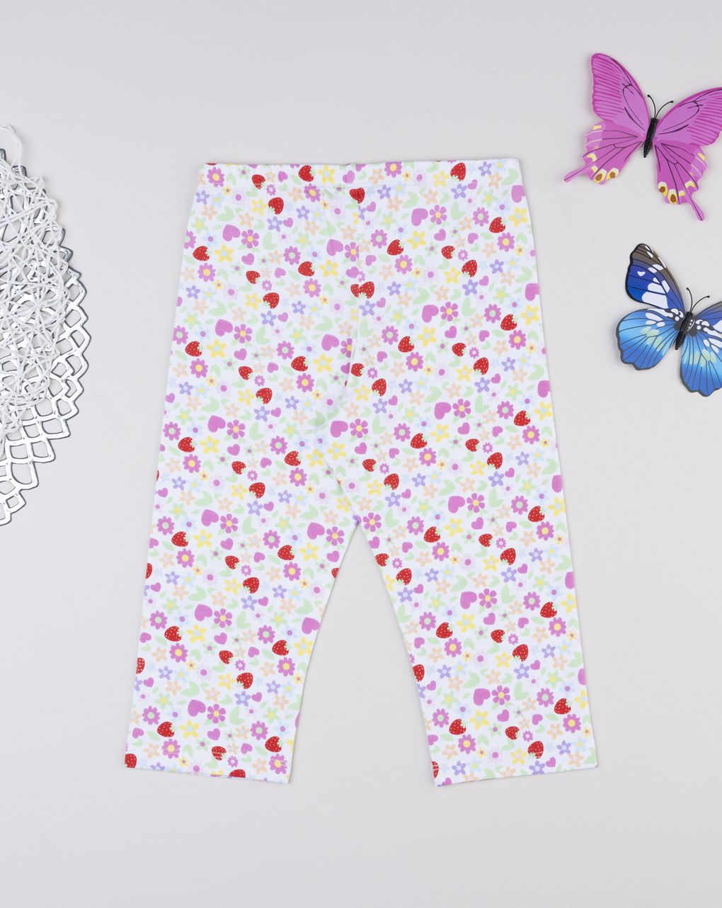 Legging bimba colorato allover