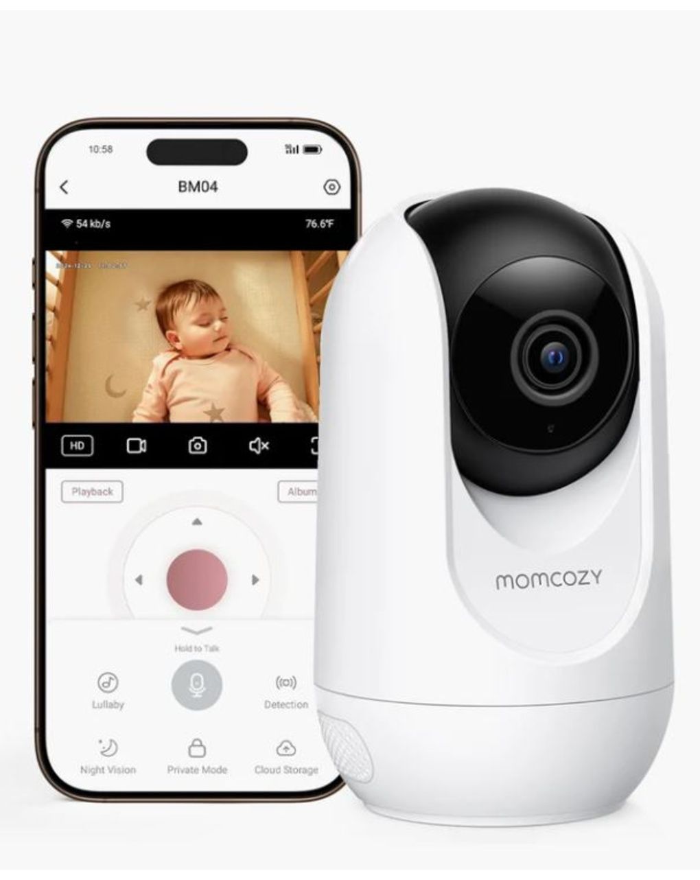 Camera aggiuntiva per video baby monitor bm04 - momcozy