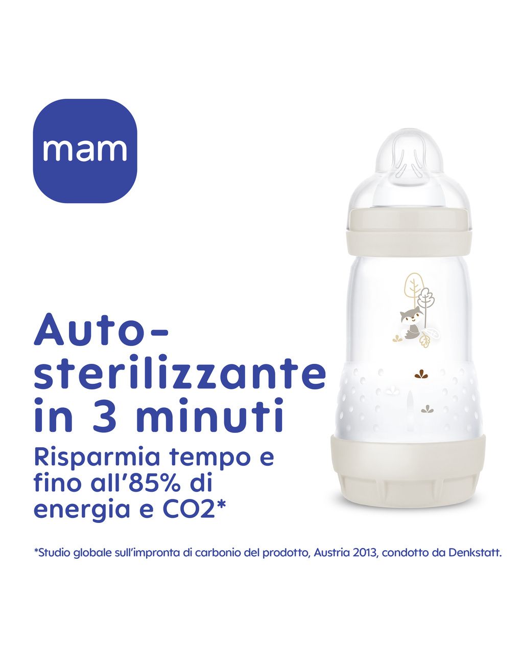 Biberon easy start 320ml bio-circolare conf. singola verde - mam