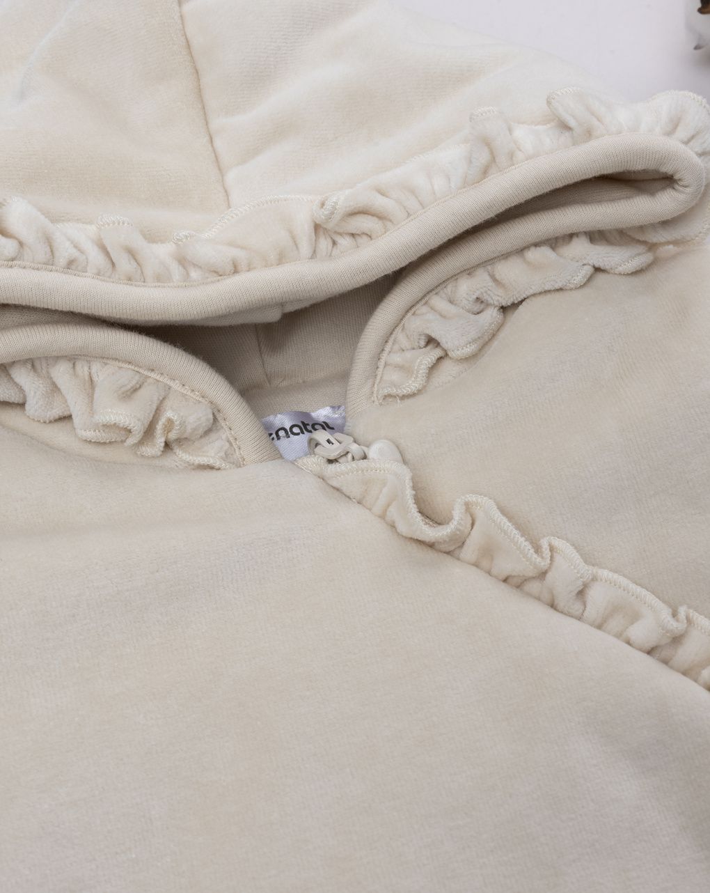 Giubbino bimba beige reversibile