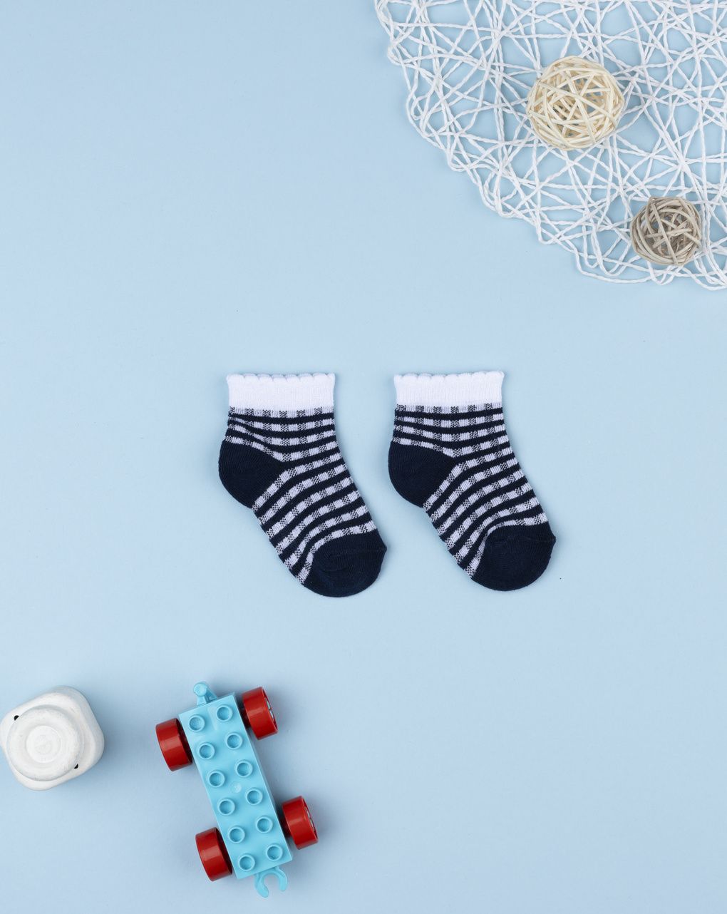 Calze corte bimba vichy