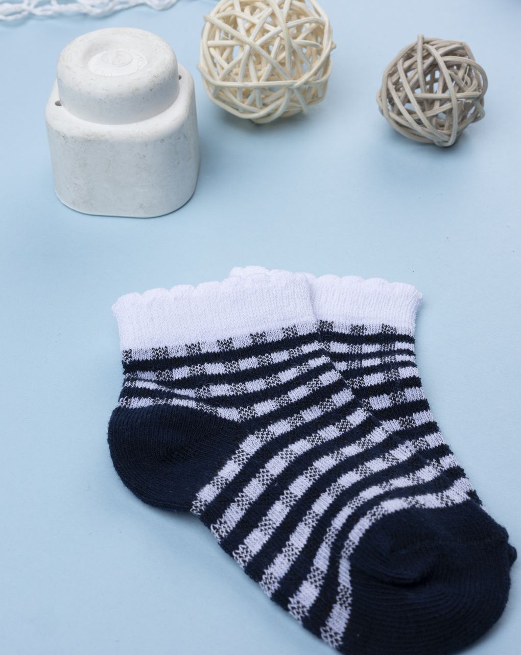 Calze corte bimba vichy