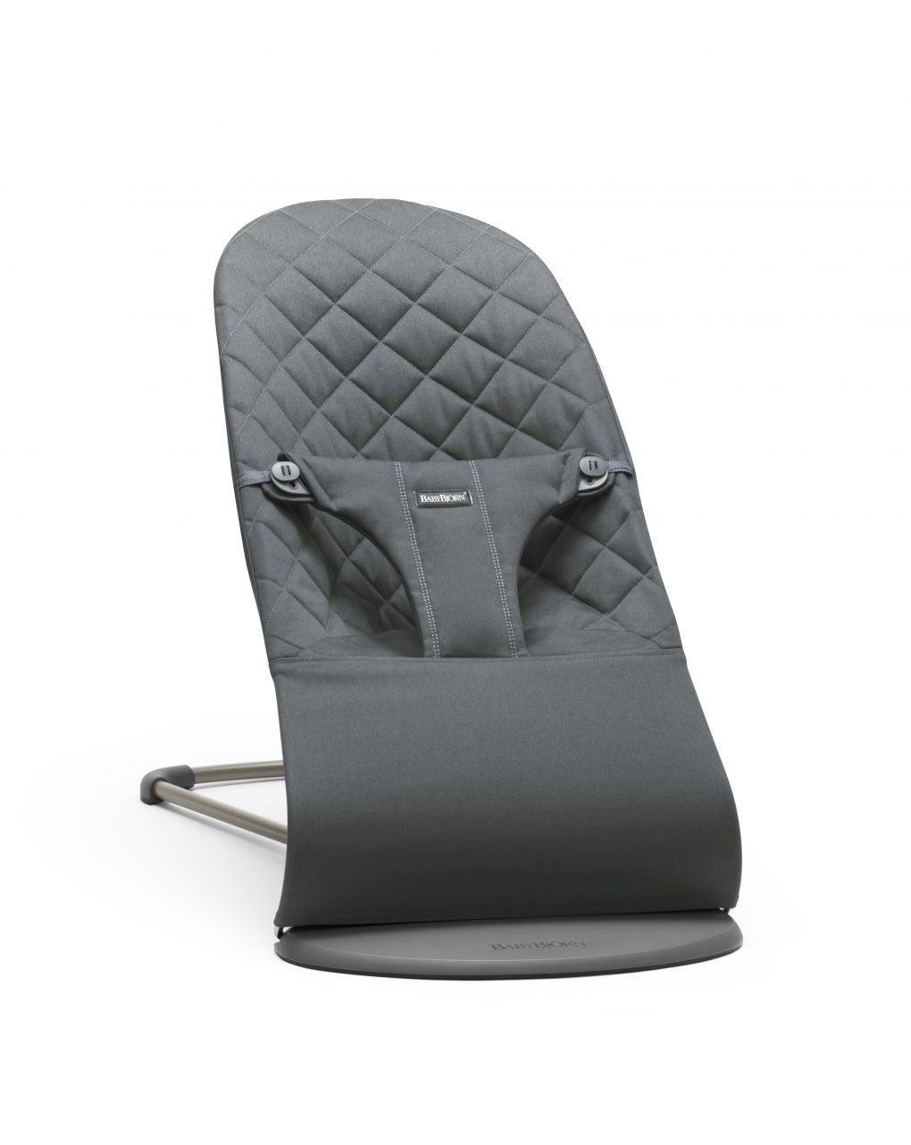 Sdraietta bliss in cotone trapunto classico colore antracite - babybjörn