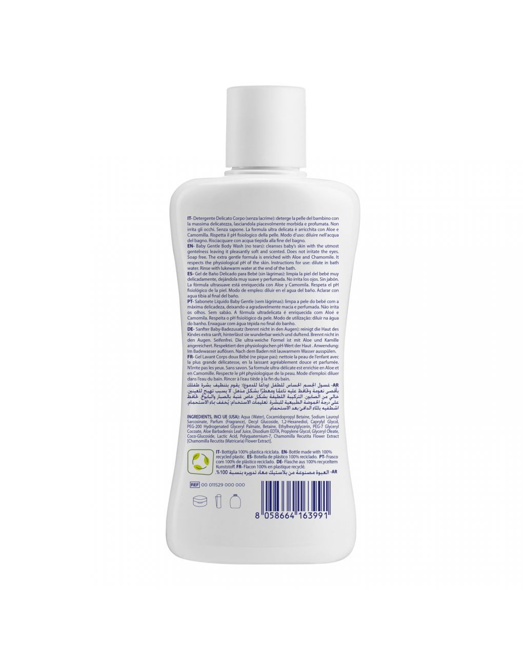 Baby detergente corpo natural sensation 200ml - chicco