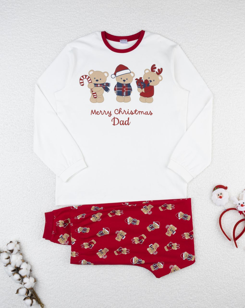 Pigiama famiglia natalizio papà orsetti
