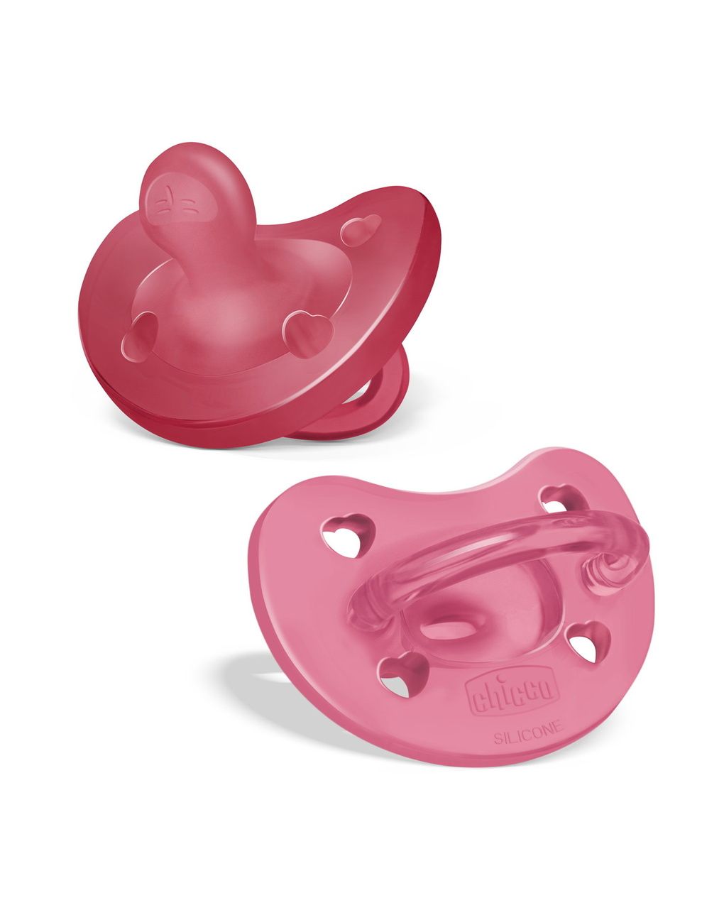 Gommotto silicone rosa 16-36 mesi 2 pezzi - chicco