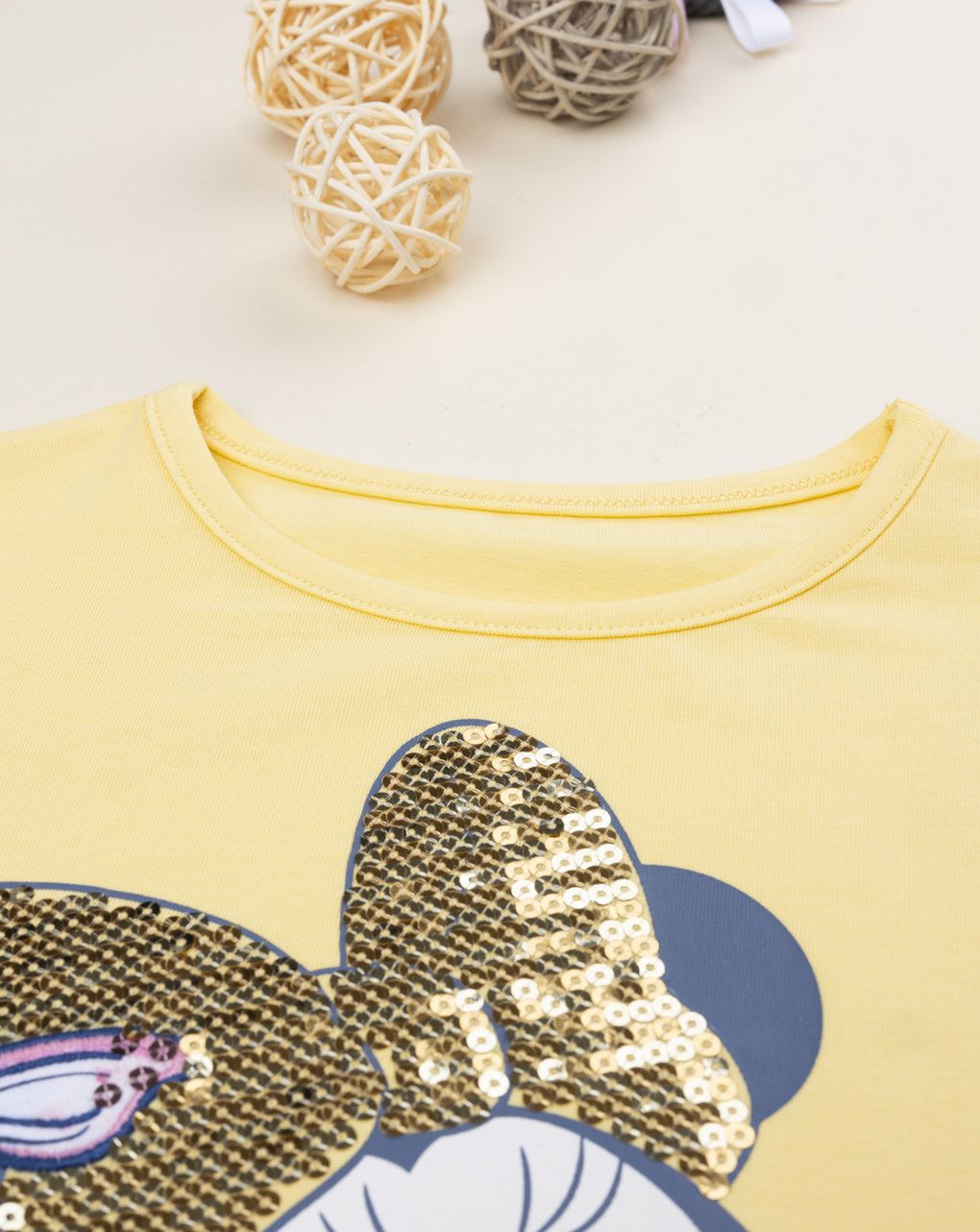T-shirt bimba gialla minnie