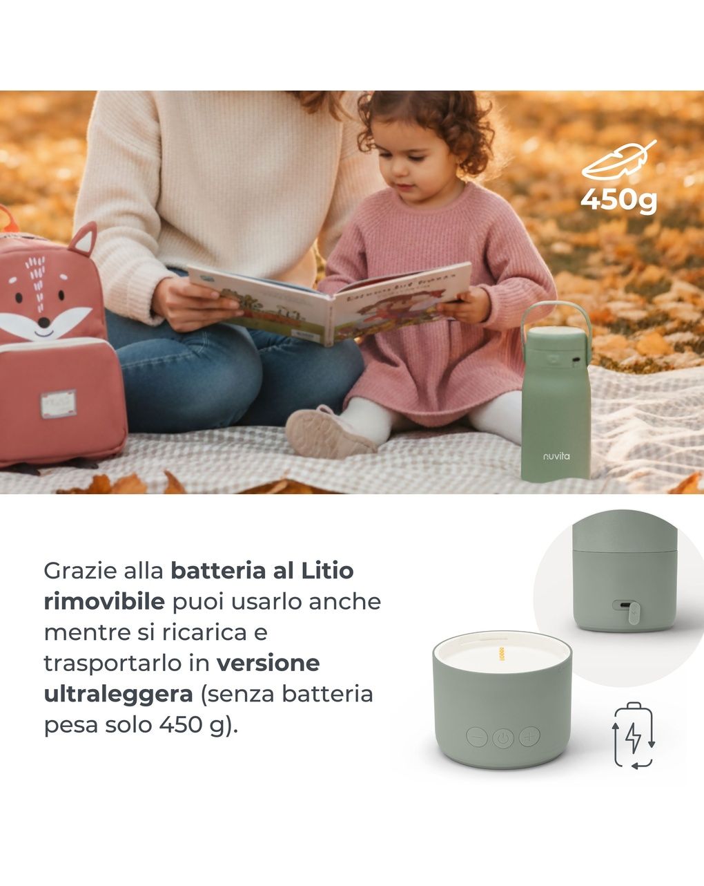 Bollitore e scalda latte portatile hot'n'go - nuvita