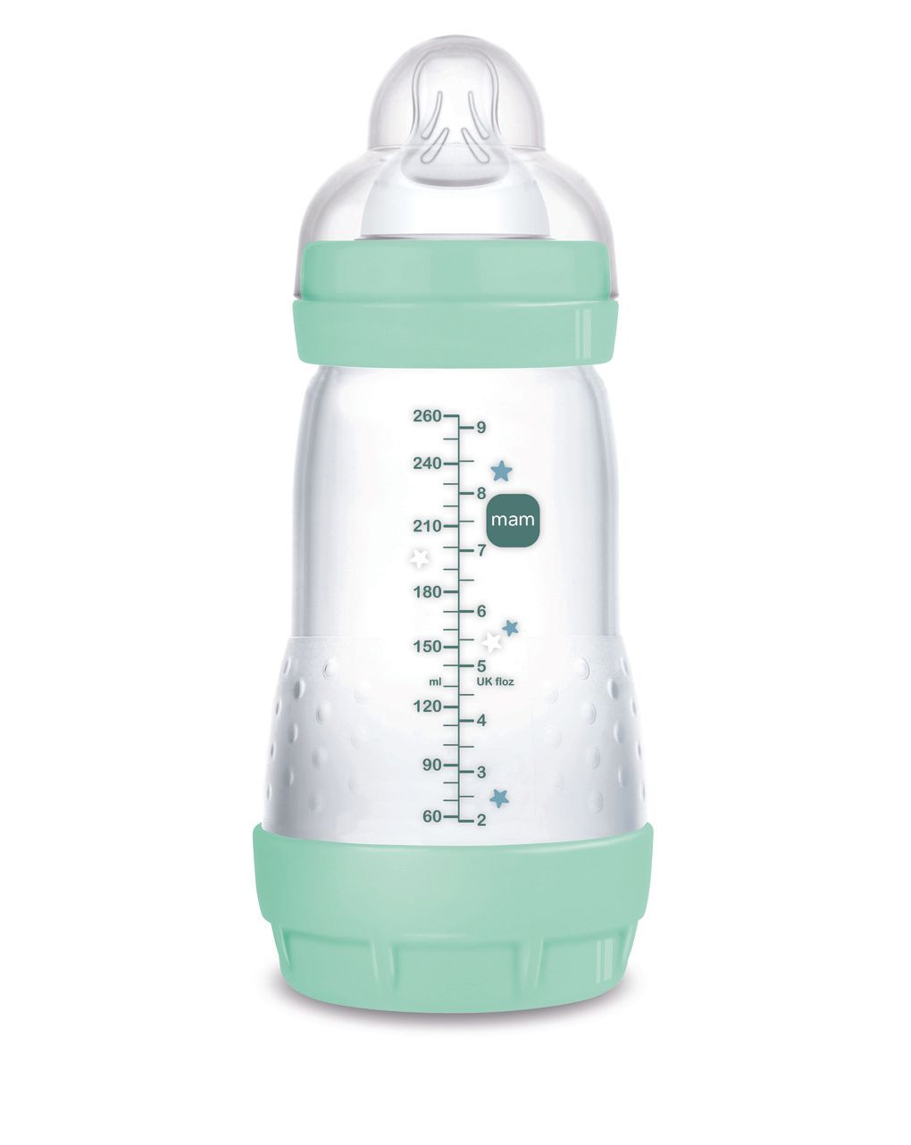 Biberon easy start 260ml bio-circolare conf. singola verde - mam