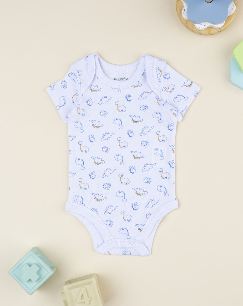 Body neonato manica corta dino