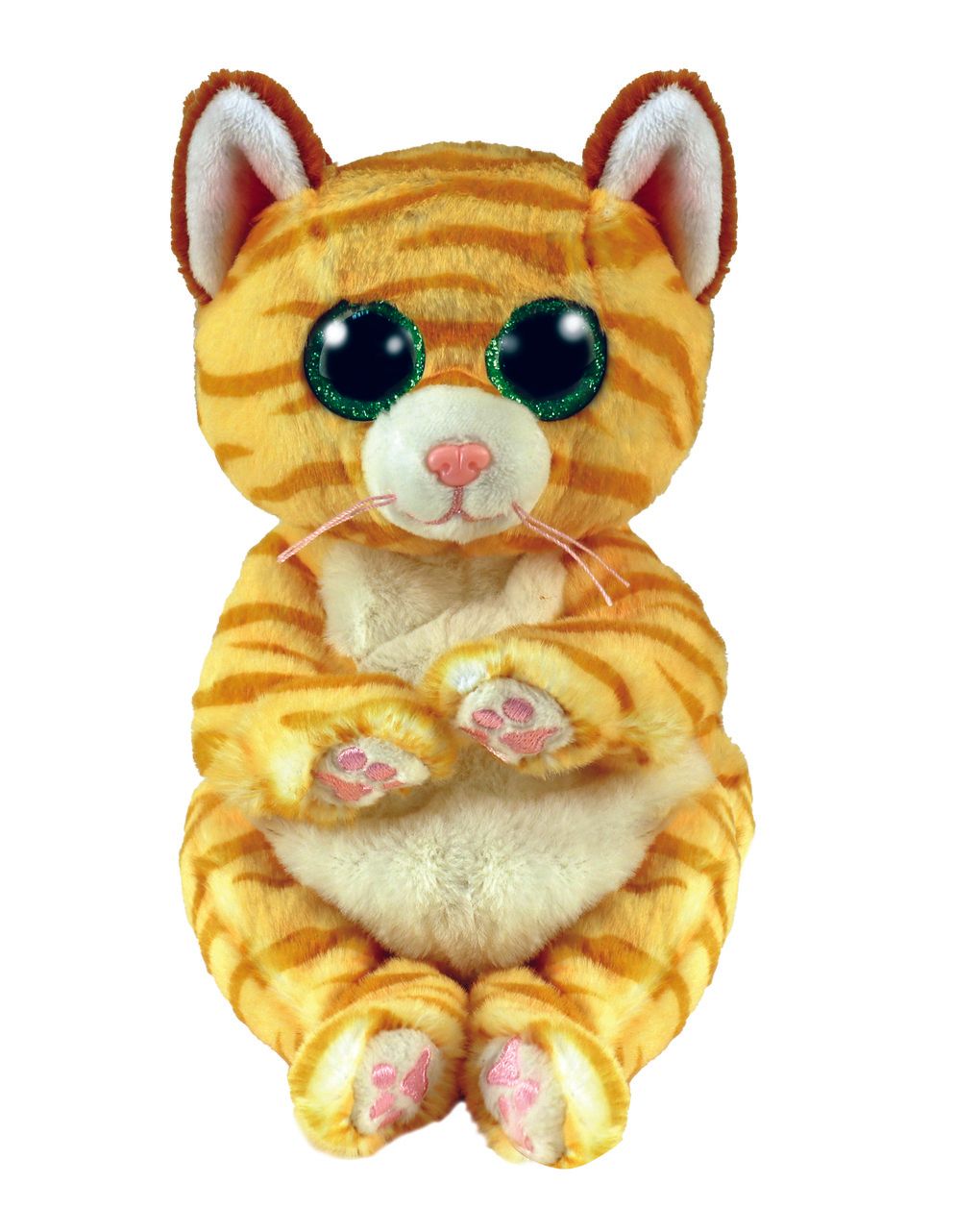 Bellies - mango il gatto arancione con occhioni verdi glitterati - 20 cm -3+ -