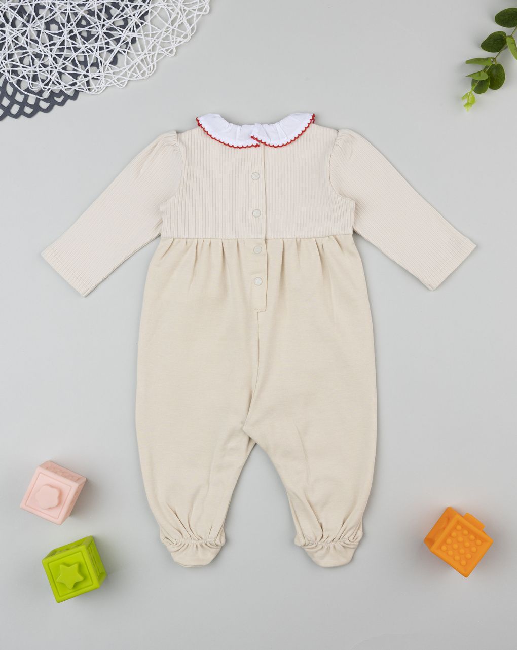 Tutina neonata beige coste