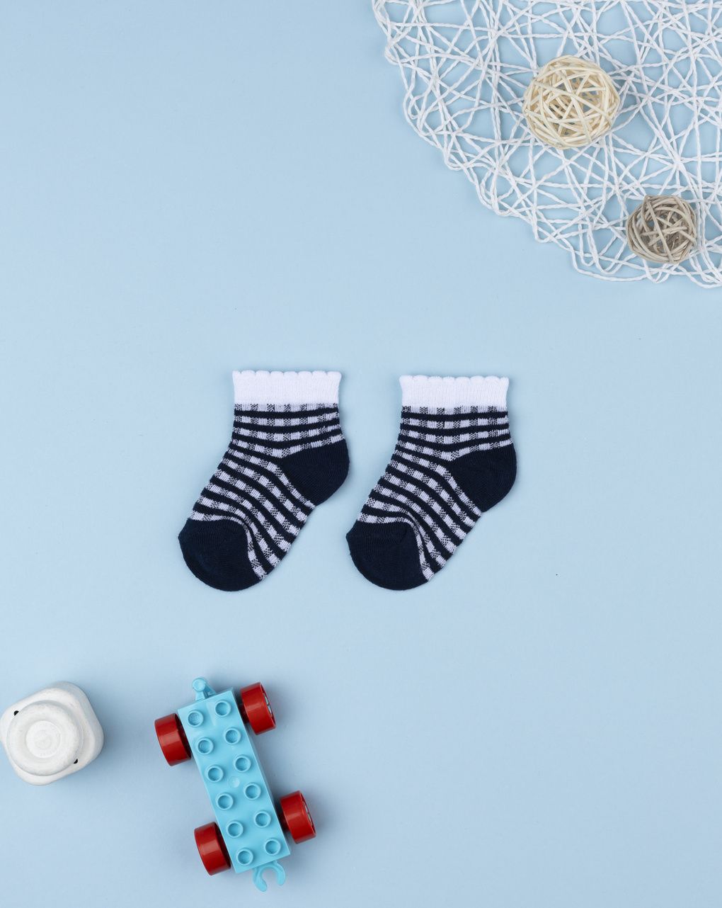 Calze corte bimba vichy