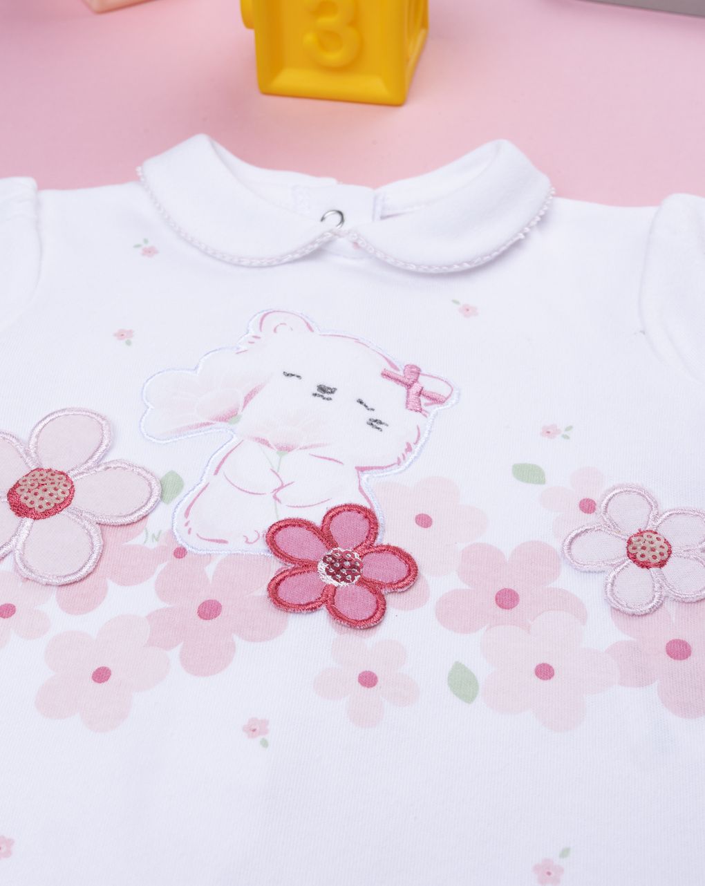 Tutina bimba gatta e fiori