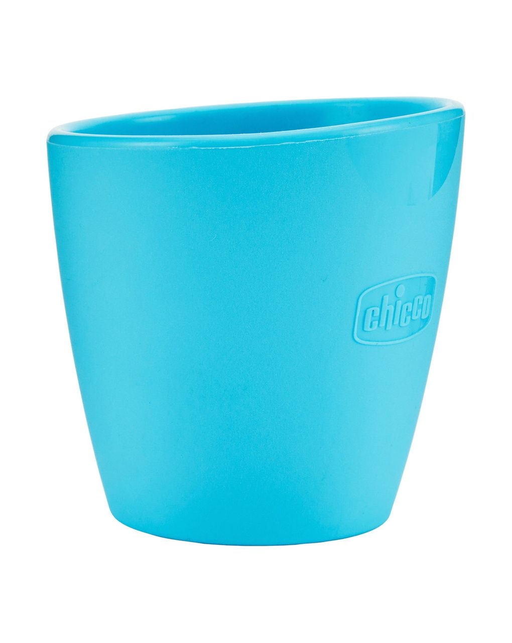 Bicchiere in silicone azzurro - chicco
