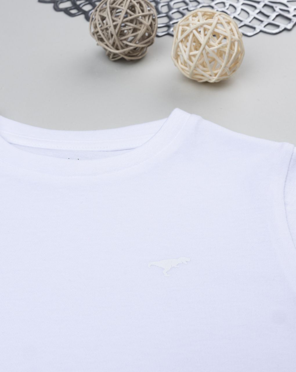 T-shirt bambino bianca girocollo