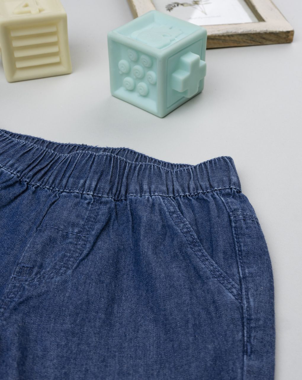 Shorts neonato denim scuro