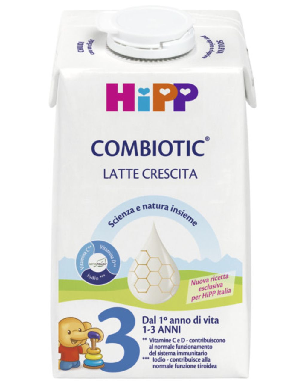 Latte crescita liquido combiotic®   3 - 500 ml hipp