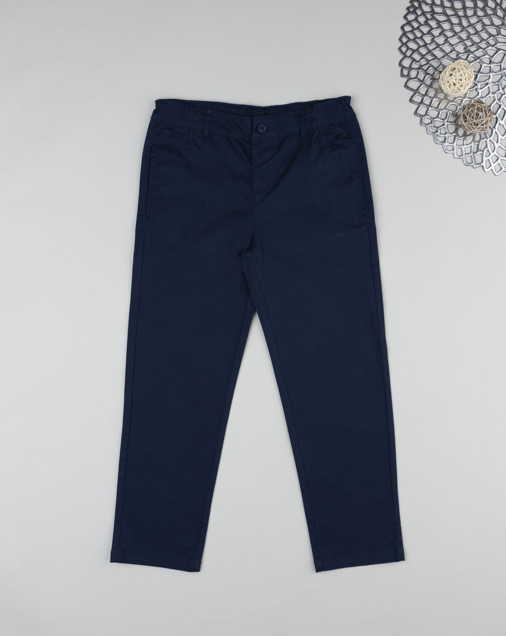 Pantaloni bambino blu notte elegant