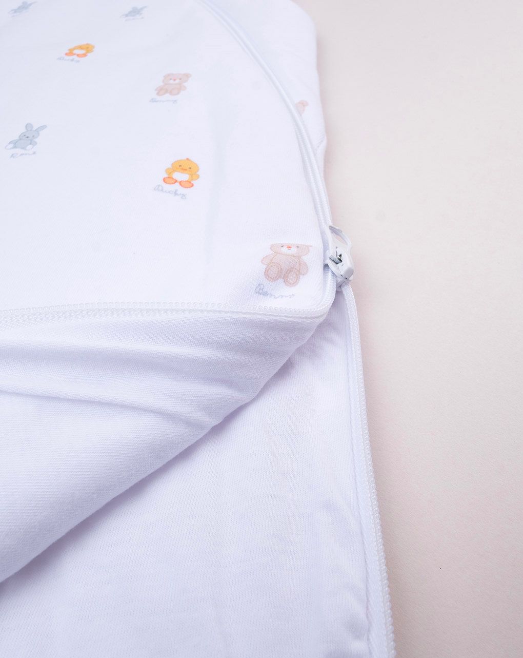 Sacco nanna unisex bianco baby smile - tog 1