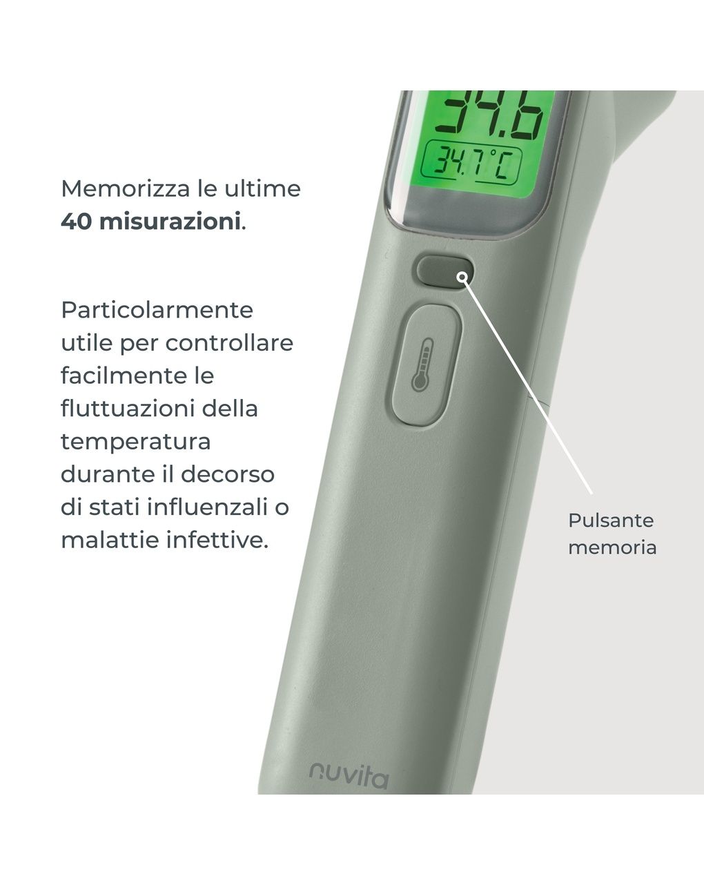 Termometro digitale frontale / auricolare 2075 - nuvita