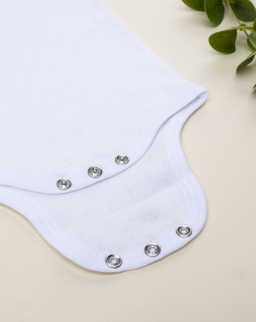 Body bimbo bianco coste traforato