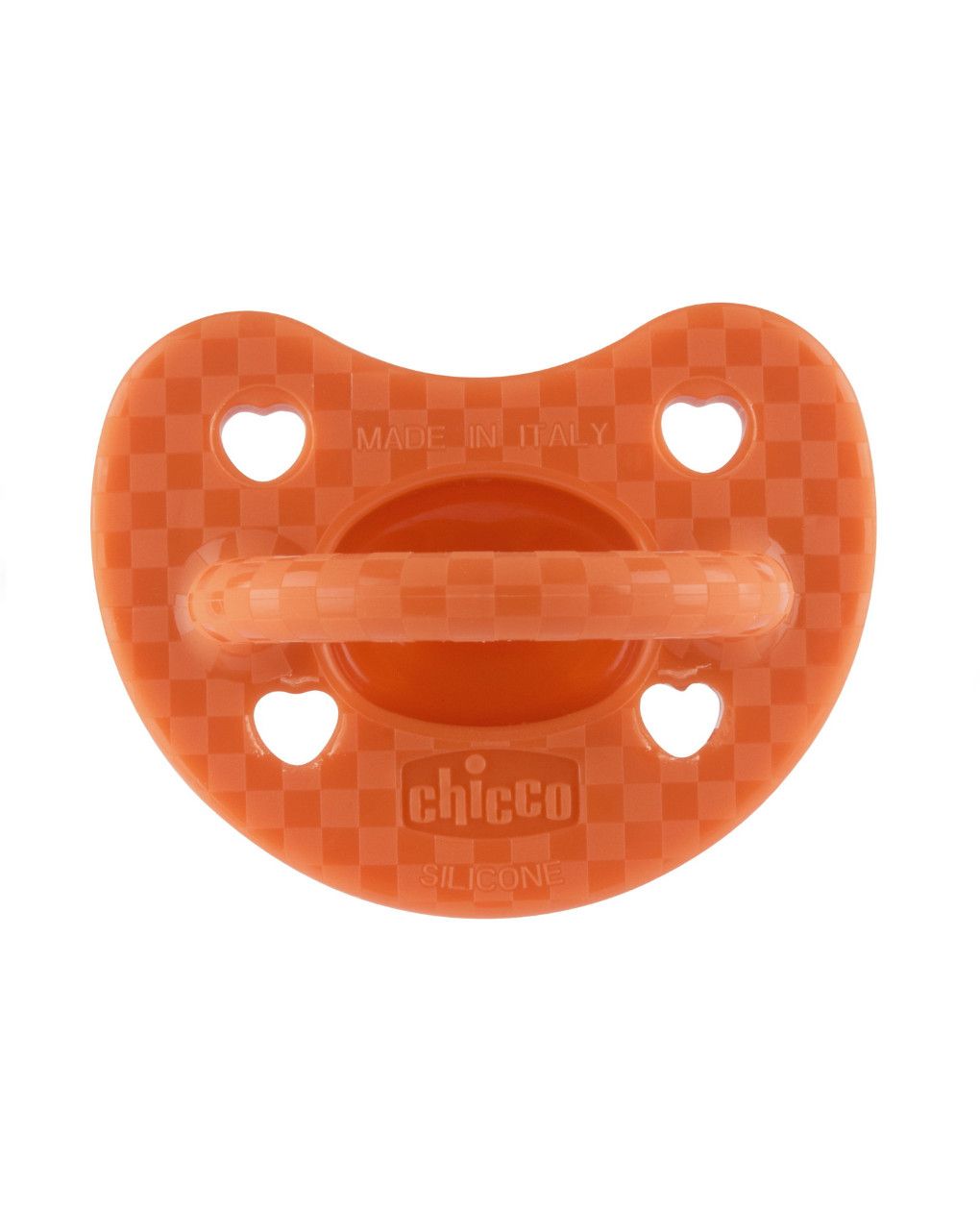 Gommotto silicone luxe 16-36m 2pz arancio/trasparente - chicco
