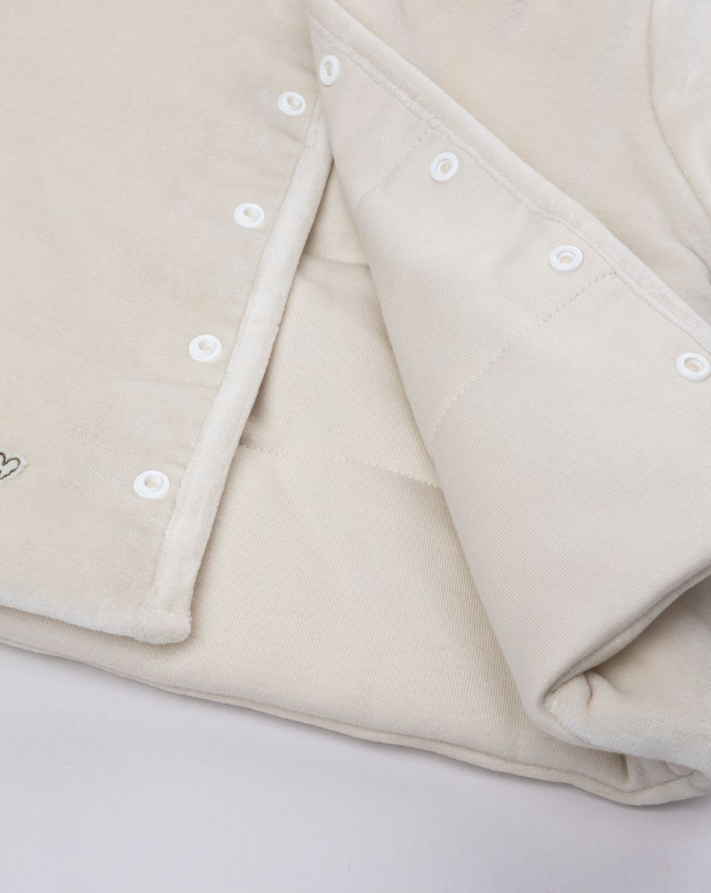 Giubbino beige neonato reversibile
