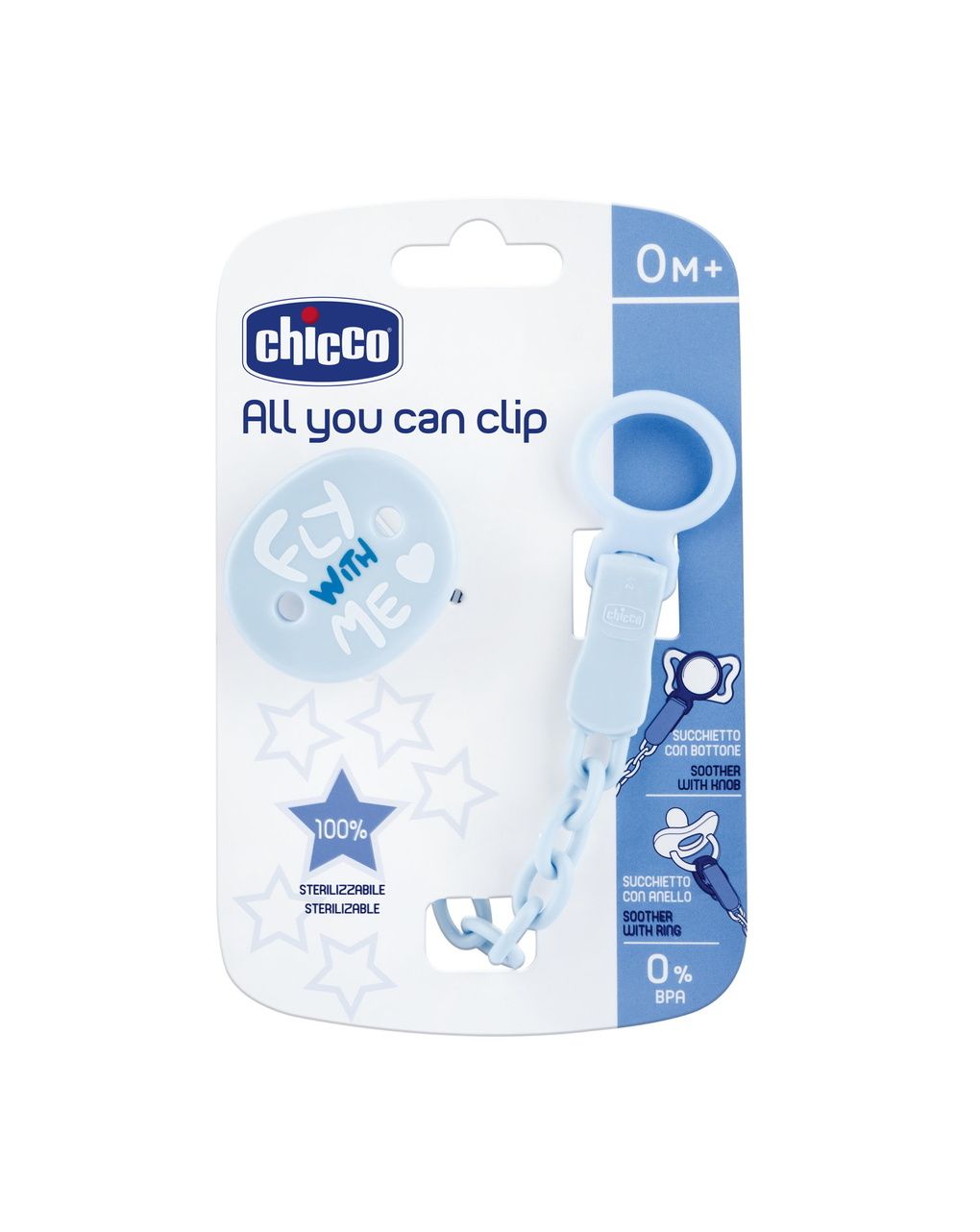 Clip universale azzurra - chicco