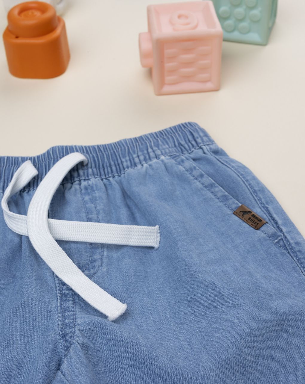 Bermuda bimbo denim chiaro