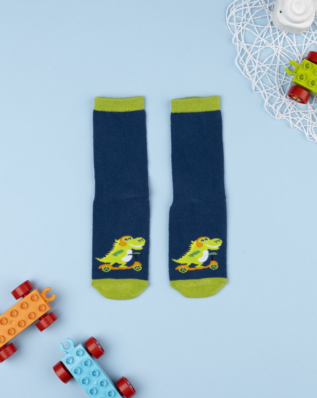 Antiscivolo bimbo dino blu