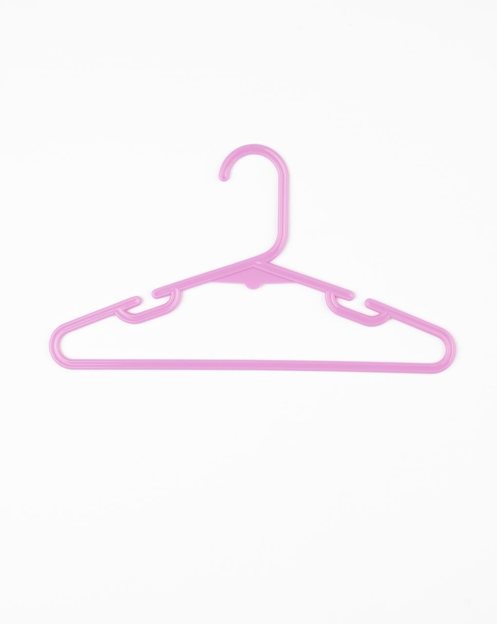 Appendiabiti per bambini in plastica rosa 6 pezzi - giordani