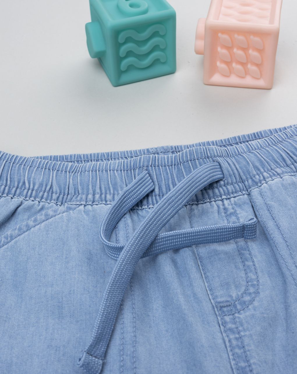 Short denim chiaro bambino