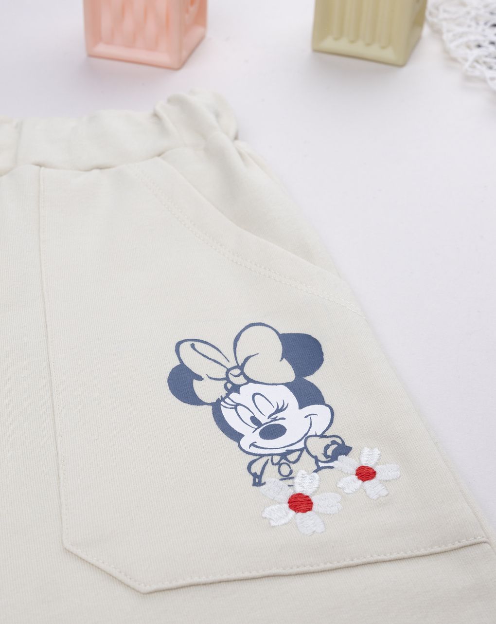 Pantalone bimba minnie beige