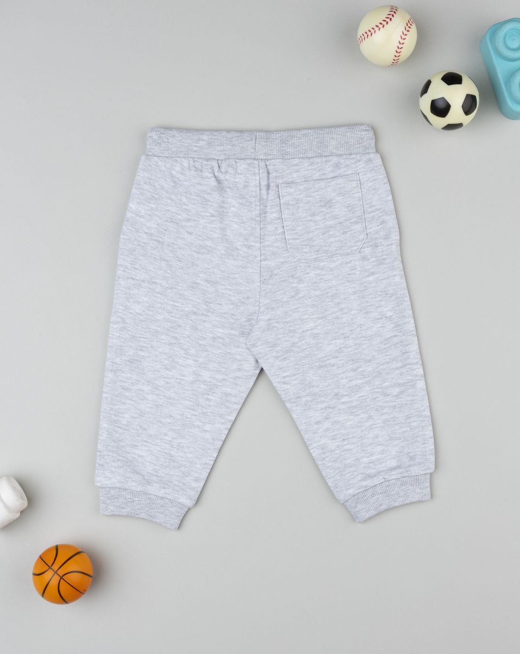 Pantaloni bimbo grigi stampa