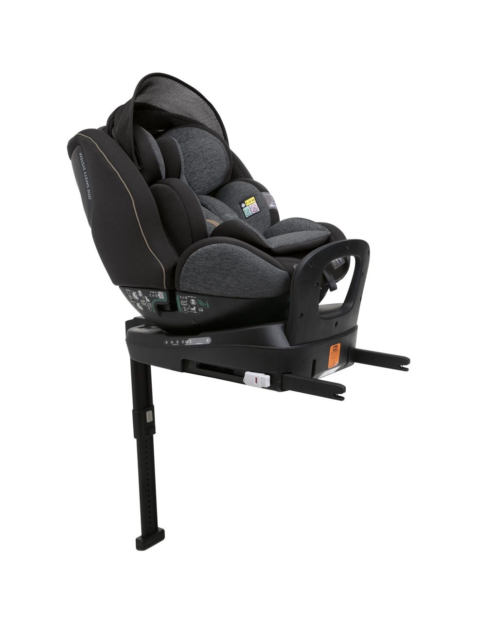 Seggiolino seat3fit air (40-125 cm) black melange - chicco